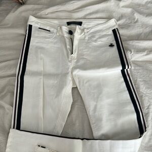 Maison Scotch White Tuxedo Jeans